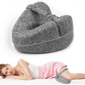 Memory Foam Leg Knee Foam Support Pillow Side Sleeper Sciatica Orthopedic Sciatica Back Hip Relief Pillow